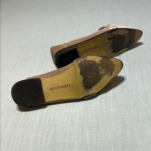 Sole Society Pink Velvet Loafers - Picture 8 of 9